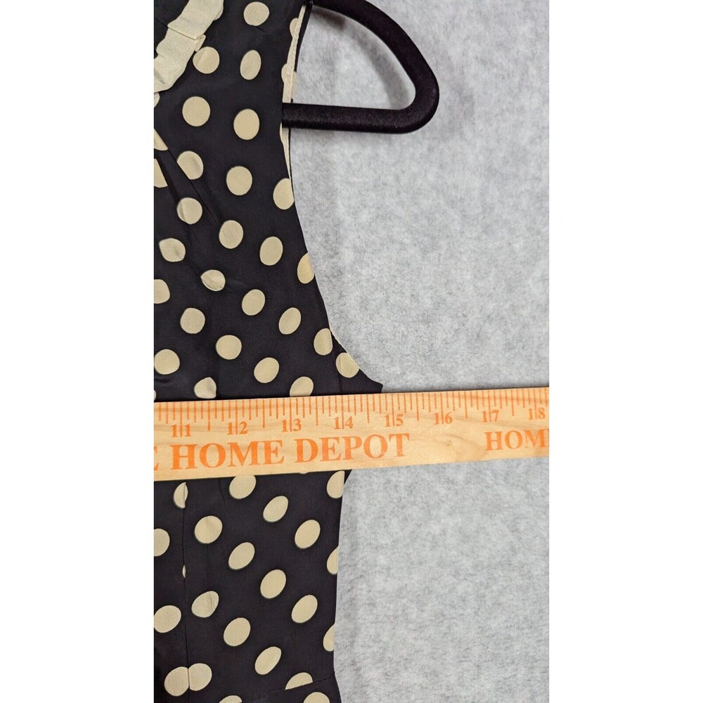 Kate Spade Women Dress Size 00 Hailee Silk Sleeveless Shift Pleated Polka Dot - Picture 5 of 12